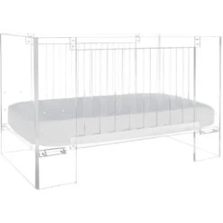 Nursery Works Vetro Crib Clear Acrylic 9 Nursery Works Vetro Crib Clear Acrylic -Baby Go Round Store S1000CA White Background 02 a1f2c10f 23ce 4fdf 87d6 9256e4c2d65b