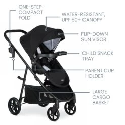 Britax Willow Brook Travel System -Baby Go Round Store S14451400 TravelSystemWillowBrook OnyxGlacier 3 Master 2023