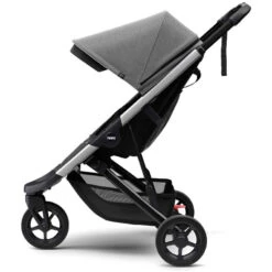 Thule Spring Stroller -Baby Go Round Store Small Thule Spring Alu GreyMelange SIDE 11300100 11300305