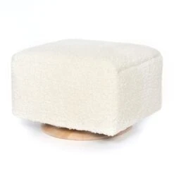 Oilo Small Stationary Rectangle Ottoman With Wood Base -Baby Go Round Store SmallCloudOttoman ee2cf77b 6006 46c3 8aa5 e8e481fa0383