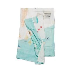 Loulou Lollipop City Muslin Swaddle Blanket -Baby Go Round Store Swaddle NYC