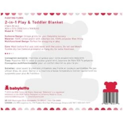 Babyletto Fleeting Flora 2-in-1 Play And Toddler Blanket -Baby Go Round Store T11052 White Background 06