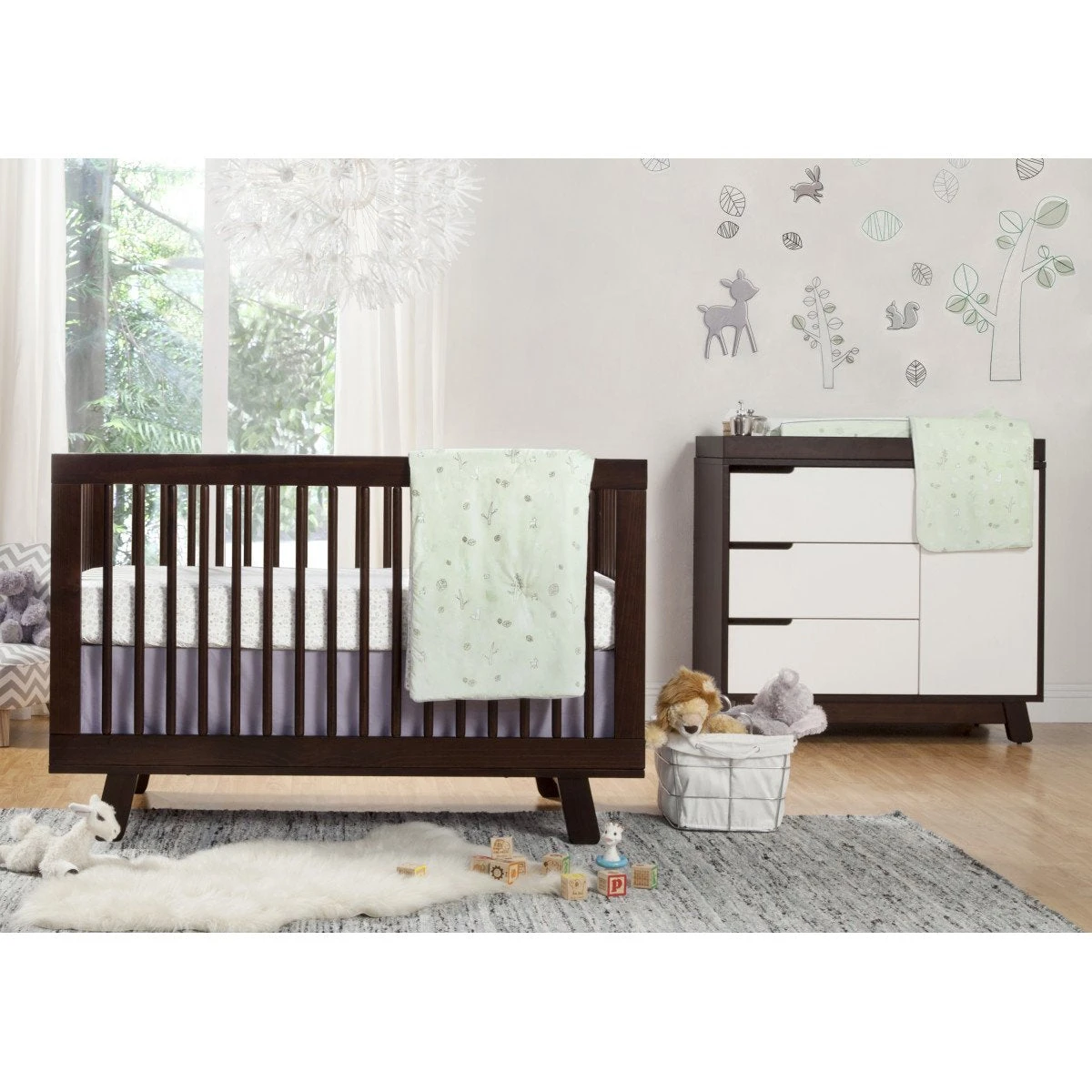Babyletto Tranquil Woods/Galaxy Crib Skirt 2 Babyletto Tranquil Woods/Galaxy Crib Skirt - Image 2