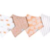Copper Pearl 4PK Bandana Bib- Sloth