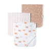Copper Pearl 3 Pack Burp Cloth Tide