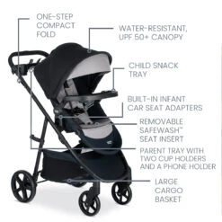 Britax Brook+ Stroller -Baby Go Round Store U014202 BritaxBrook GraphiteOnyx 3 Master 2023 8cb853cd bf2c 4340 8e60 823a4eed03dc