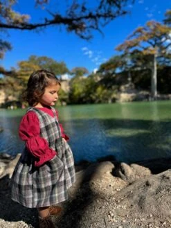 Vignette Matilda Dress | Charcoal Plaid -Baby Go Round Store V1166B B 4 97e5061e add1 4a8c a6fd 8453bcbf5f83