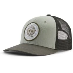 Patagonia Take A Stand Trucker Hat | Wild Grizz: Sleet Green
