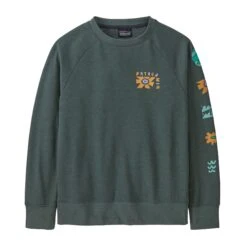 Patagonia K's LW Crew Sweatshirt | We All Need: Nouveau Green -Baby Go Round Store WBF23 63015 WENU TU