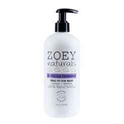 Zoey Naturals Soothing Lavender Head To Toe Wash 17 Oz.