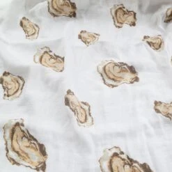 Little Hometown Aw, Shucks! Oyster Baby Muslin Swaddle Receiving Blanket -Baby Go Round Store aww4