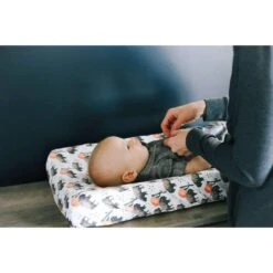 Copper Pearl Diaper Changing Pad Cover - Bison -Baby Go Round Store bison changing pad cover