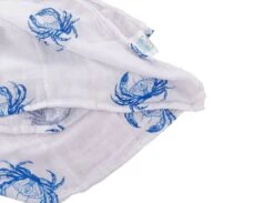 Little Hometown Muslin Swaddle - Blue Crab -Baby Go Round Store blue 34df2942 b955 4226 be1d 933f0a33c453