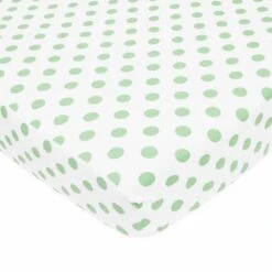 Brixy 100% Cotton Percale Bassinet Sheet - Prints -Baby Go Round Store brixy bedding celery dots
