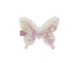 Doe A Dear White Butterfly Sequin Hair Clip