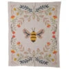 Cotton Knit Baby Blanket W/ Bee, Multi Color
