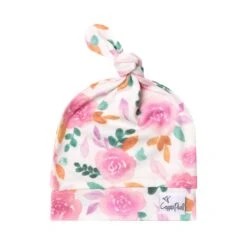 Copper Pearl Top Knot Hat - Siena