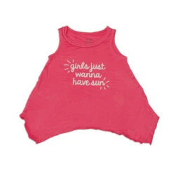 Silkberry Baby Bamboo Tank W/Braid Brim - Coral Crush