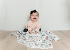 Copper Pearl Knit Swaddle Blanket - Dot -Baby Go Round Store dot3