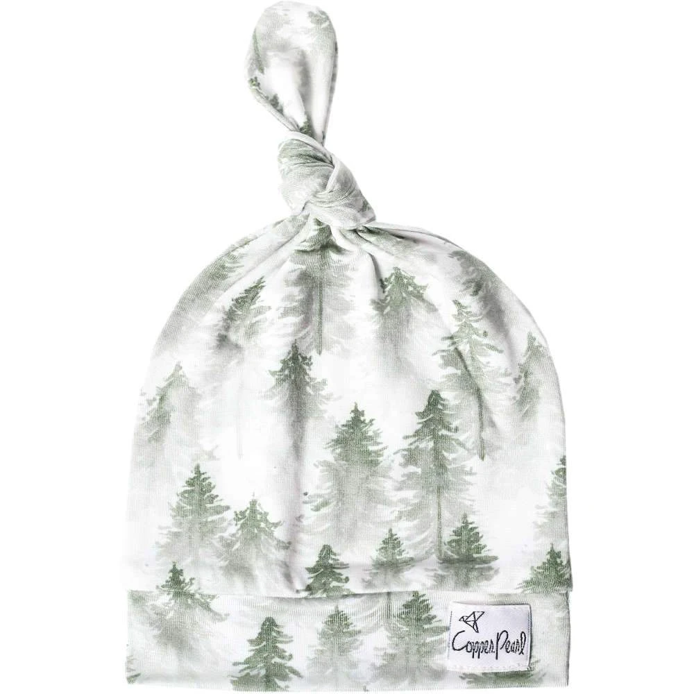 Copper Pearl Top Knot Hat - Evergreen 1 Copper Pearl Top Knot Hat - Evergreen