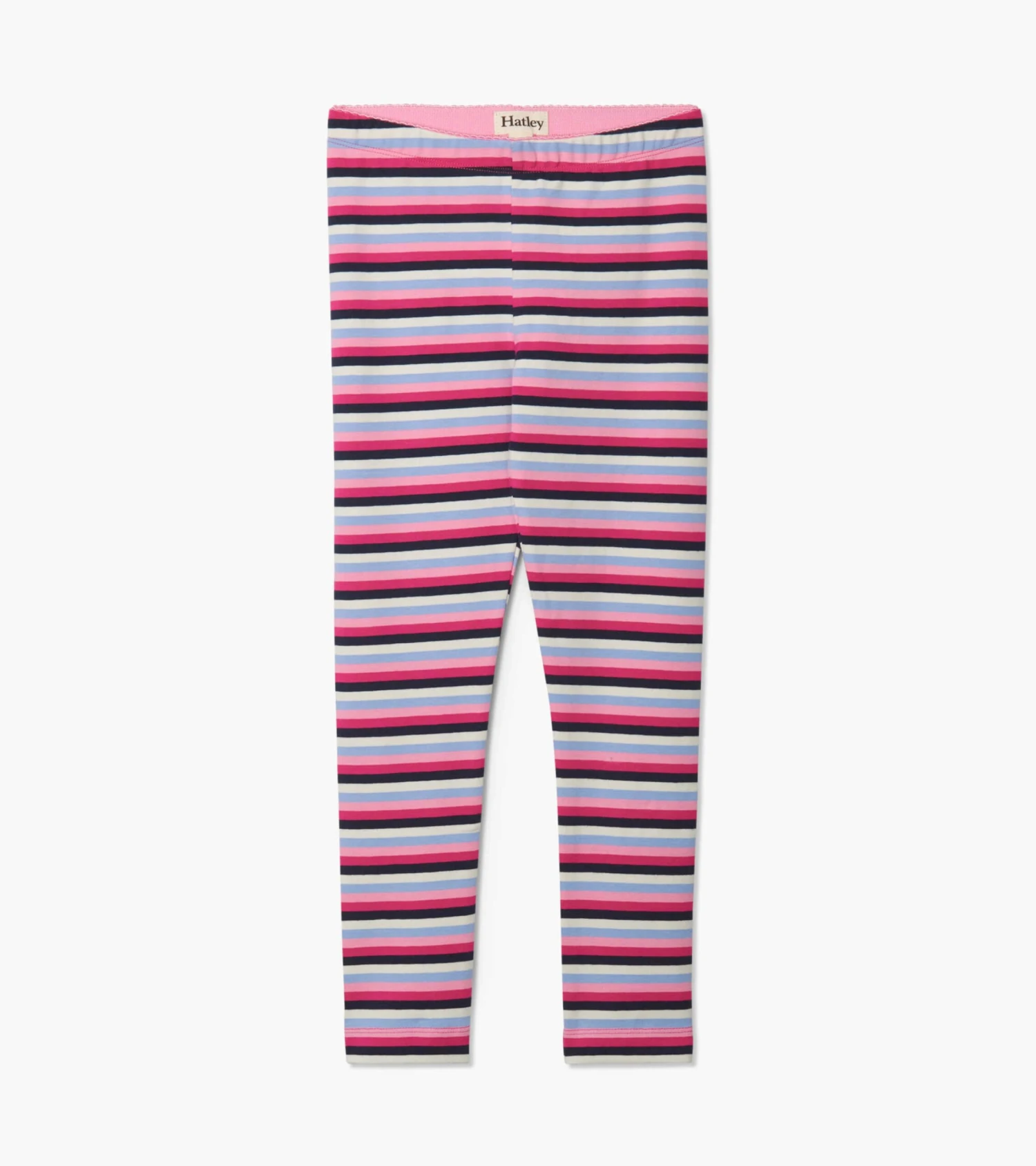 Hatley Pink Denim Stripe Leggings 1 Hatley Pink Denim Stripe Leggings