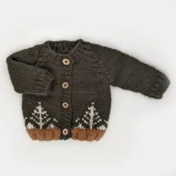 Huggalugs Forest Loden Cardigan Sweater