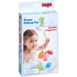HABA Ocean Fishing Fun Bath Toy With 5 Squirting Fish -Baby Go Round Store haba bath ocean fishing fun bath toy with 5 squirting fish 28746404528226 67aceaf1 3ab4 41cc bd3c 97d262e08b9c