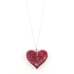 Sadie's Moon - Red Heart Silver Chain