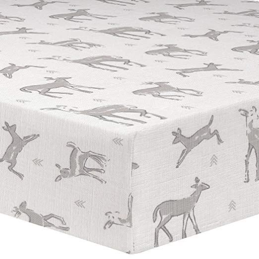 Liz & Roo Crib Sheet - Fawn 1 Liz & Roo Crib Sheet - Fawn