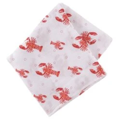 Little Hometown Heads And Tails Baby Muslin Swaddle Receiving Blanket -Baby Go Round Store lob3
