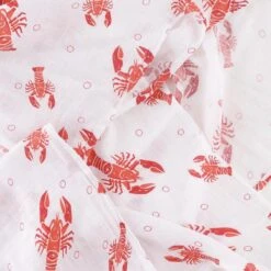 Little Hometown Heads And Tails Baby Muslin Swaddle Receiving Blanket -Baby Go Round Store lob4