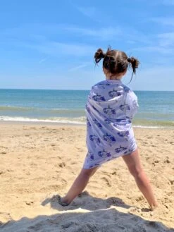 Luv Bug Co Hooded UPF 50+Sunscreen Towel - Mermaids -Baby Go Round Store mermaids4