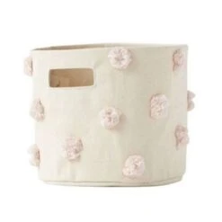 Pehr- Pom Pom Mini Storage Bin- Blush