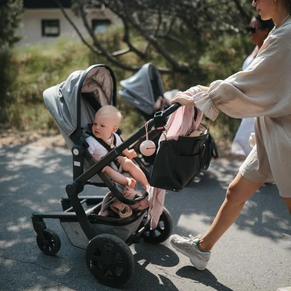 Mushie Silicone Pacifier Holder Case (Blush) 3 Mushie Silicone Pacifier Holder Case (Blush) - Image 3