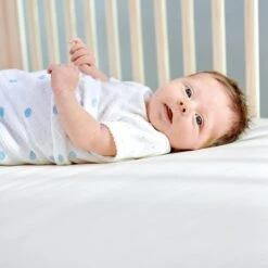 Naturepedic Organic Cotton Lightweight Classic Seamless 2-Stage Crib Mattress -Baby Go Round Store np website images baby mc24 mc32 mc34 5 e37468b2 67ce 45ec 9393 db75d99d13fc