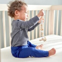 Naturepedic Organic Breathable 2-Stage Crib Mattress 10 Naturepedic Organic Breathable 2-Stage Crib Mattress -Baby Go Round Store np website images baby mc46 mc46c 4 1