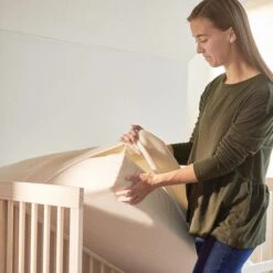 Naturepedic Organic Cotton Breathable Crib Mattress Cover -Baby Go Round Store np website images baby pc46 4 1