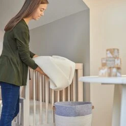 Naturepedic Organic Cotton Breathable Crib Mattress Cover -Baby Go Round Store np website images baby pc46 5 1