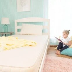 Naturepedic 2 In 1 Organic Ultra Waterproof Quilted Full Mattress -Baby Go Round Store np website images kids 2in1 6
