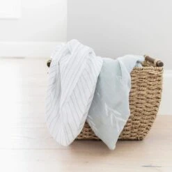 Saranoni Muslin 2-Pack Muslin Swaddles - Olive Branch 9 Saranoni Muslin 2-Pack Muslin Swaddles - Olive Branch -Baby Go Round Store olive