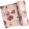 Angel Dear Organic Cotton Swaddle Blanket | Bordeaux Floral