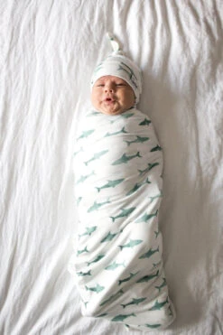 Copper Pearl Top Knot Hat - Pacific -Baby Go Round Store pacific hat 2