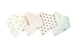 Copper Pearl Baby Bandana Bibs - Paris
