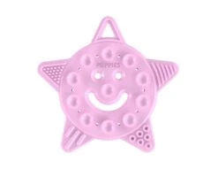 Poppies Teether - Smiley The Star -Baby Go Round Store pink star