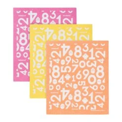 Lolland Multipurpose Sponge Cloths -Baby Go Round Store pink yellow orange