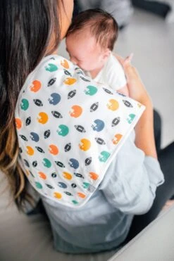 Copper Pearl Premium Burp Cloths - Quarterback -Baby Go Round Store quarterback burps 3