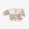 The Blueberry Hill Rainbow Stripe Cardigan, Pastel
