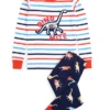 Hatley Boys Glowing Fossils Organic Cotton Pajamas