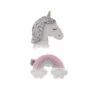 Doe A Dear SilverUnicorn & Rainbow Hair Clip Set