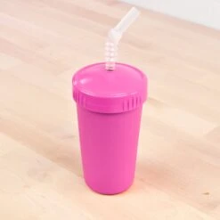 Re-Play 10 Oz. Straw Cup -Baby Go Round Store straw cup bright pink